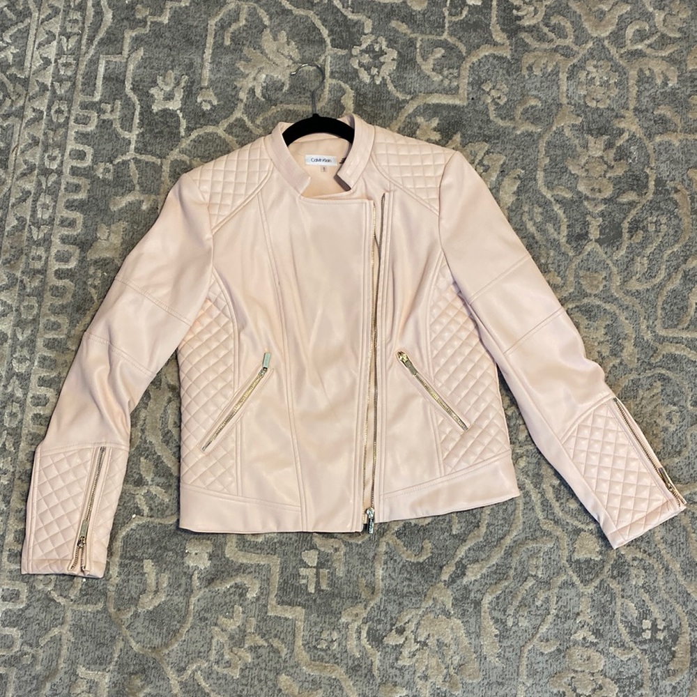 Calvin Klein Pink Moto Jacket M